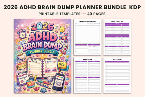 ADHD Brain Dump Planner Cover