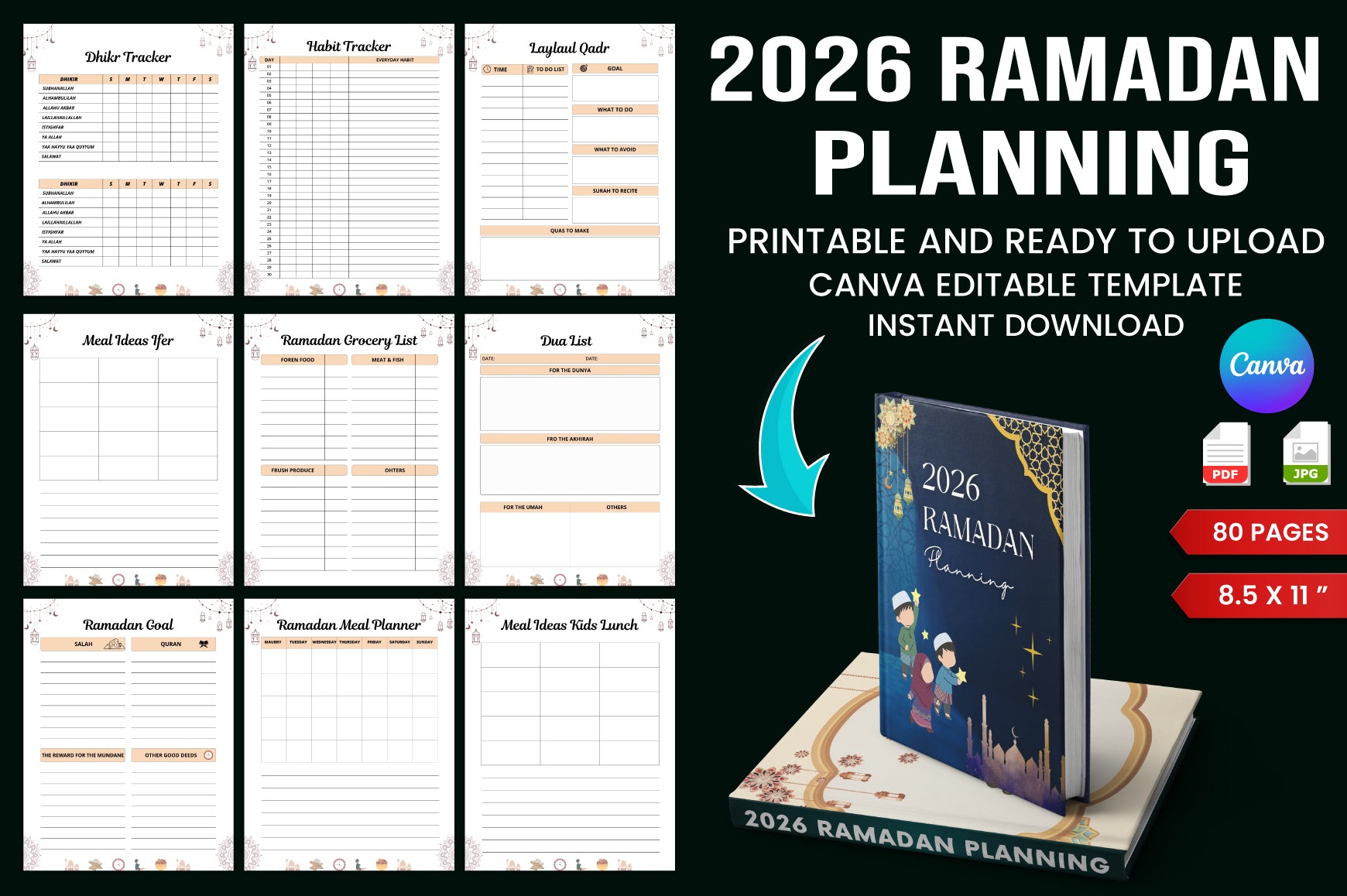 Ramadan Planning Planner