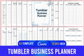 Tumbler Business Planner Template