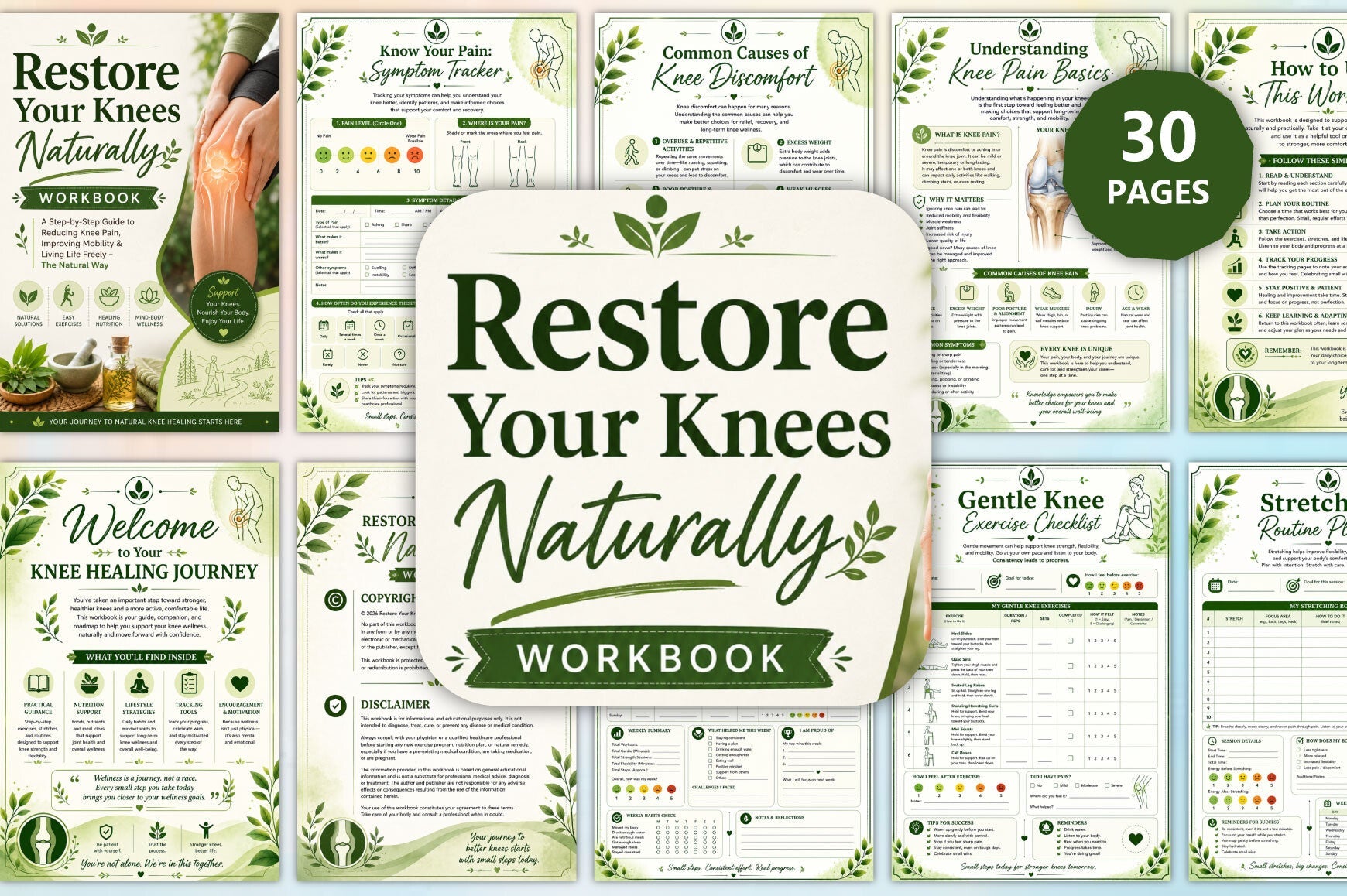 Restore Your Knees Naturally Workbook