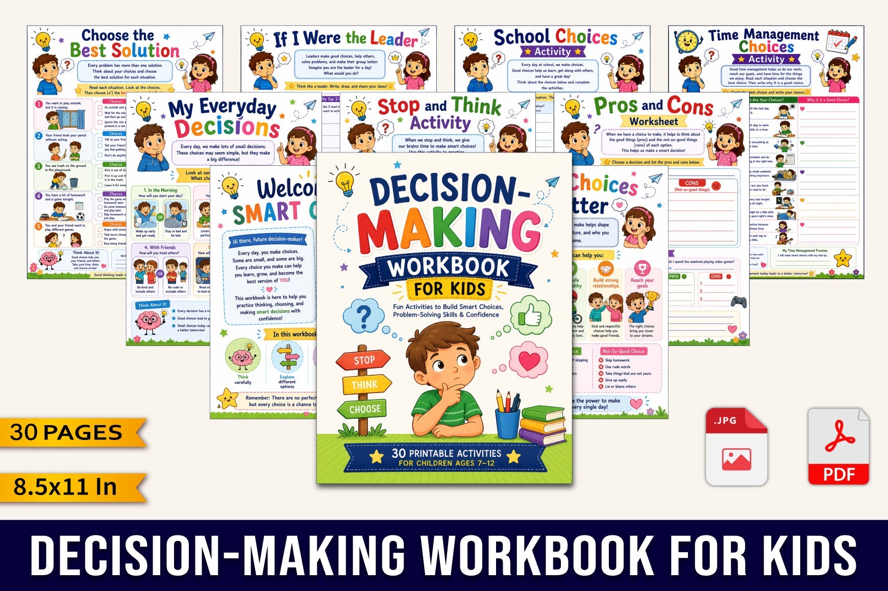 Decision Making For Kids Workbook