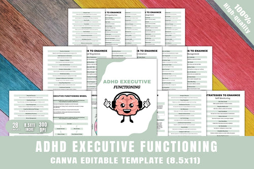 ADHD Executive Functioning Planner printable executive skills planner cover