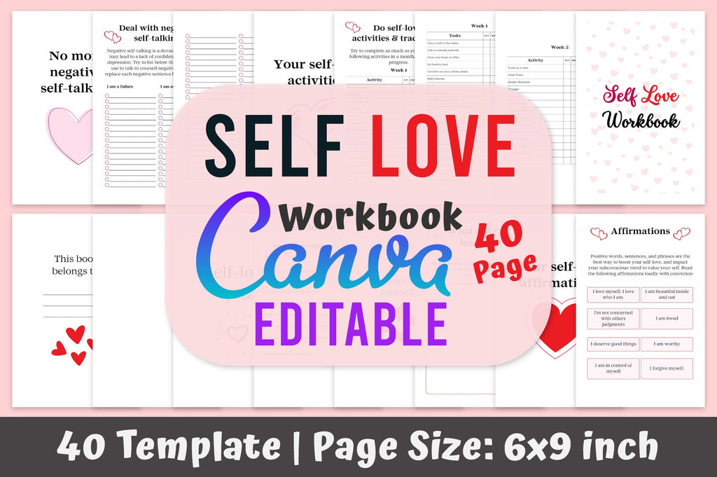Self Love Workbook for Personal Growth