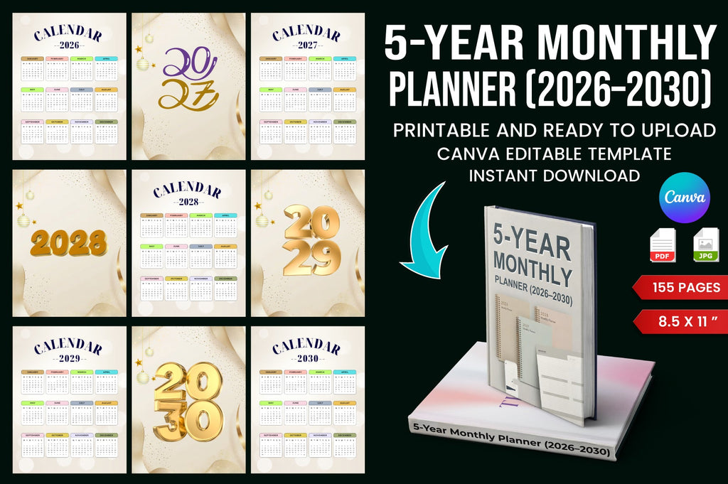 Yearly Monthly Planner