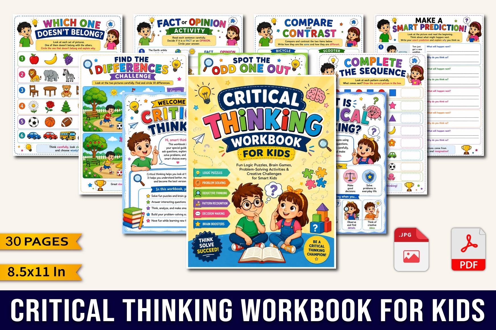Critical Thinking For Kids Workbook