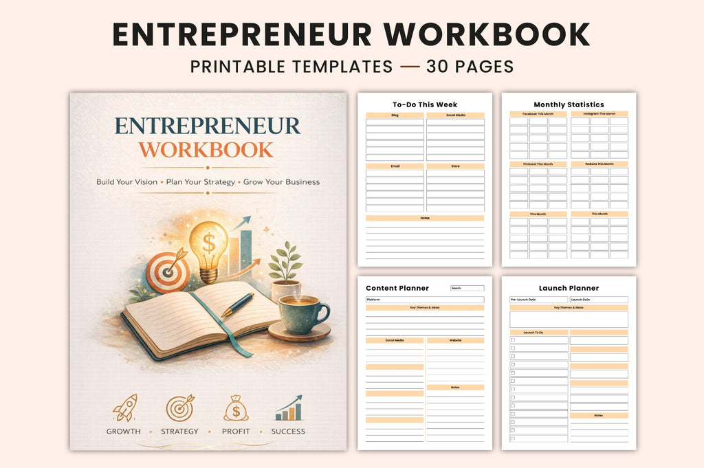 Entrepreneur Workbook for Success