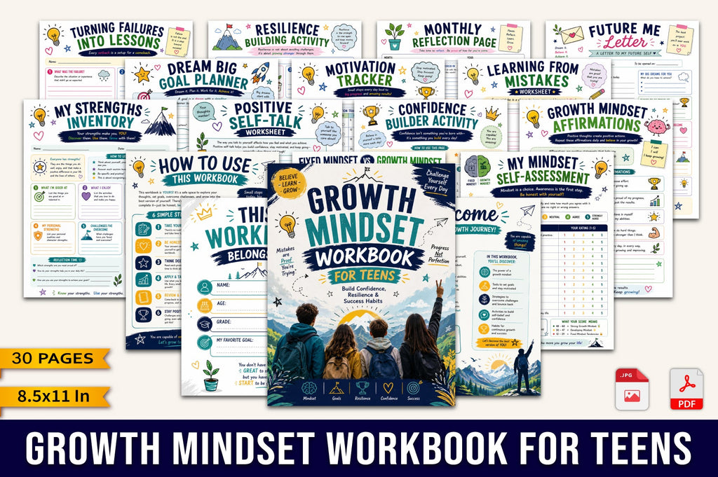 Growth Mindset For Teens Workbook