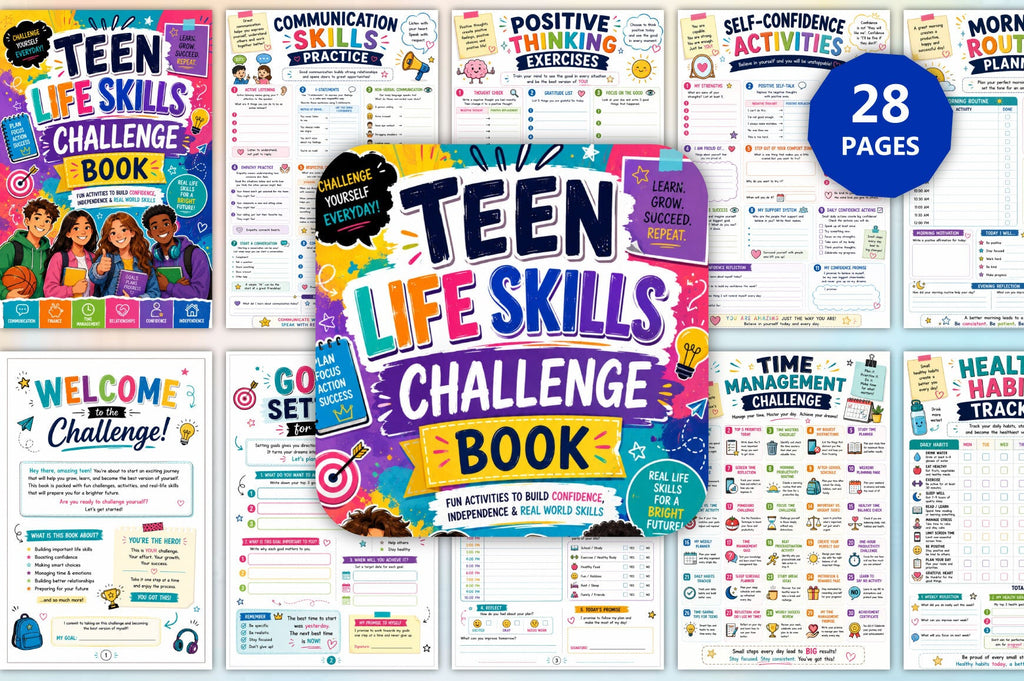 Teen Life Skills Challenge Book