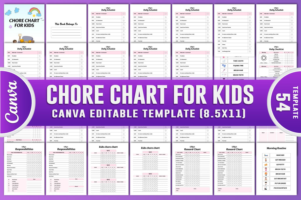 Chore Chart Planner for Kids