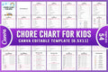 Chore Chart Planner for Kids