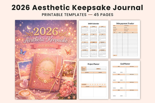 Aesthetic Keepsake Journal