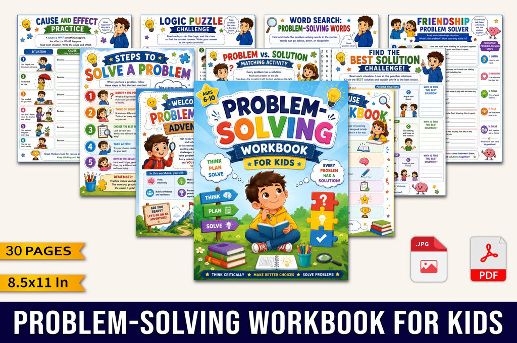 Problem Solving For Kids Workbook