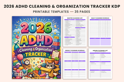 ADHD Cleaning Planner for Effective Organization Cover