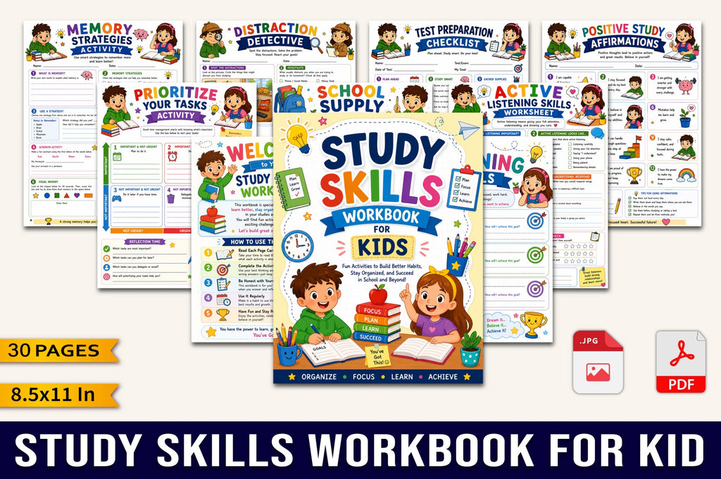 Study Skills For Kid Workbook