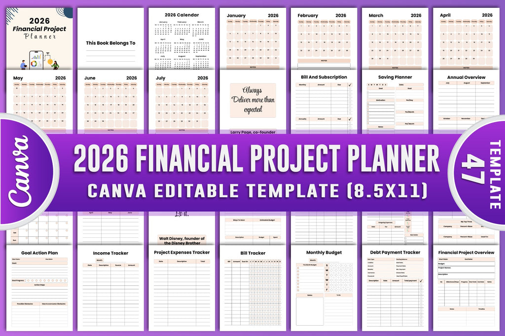 Financial Project Planner Template