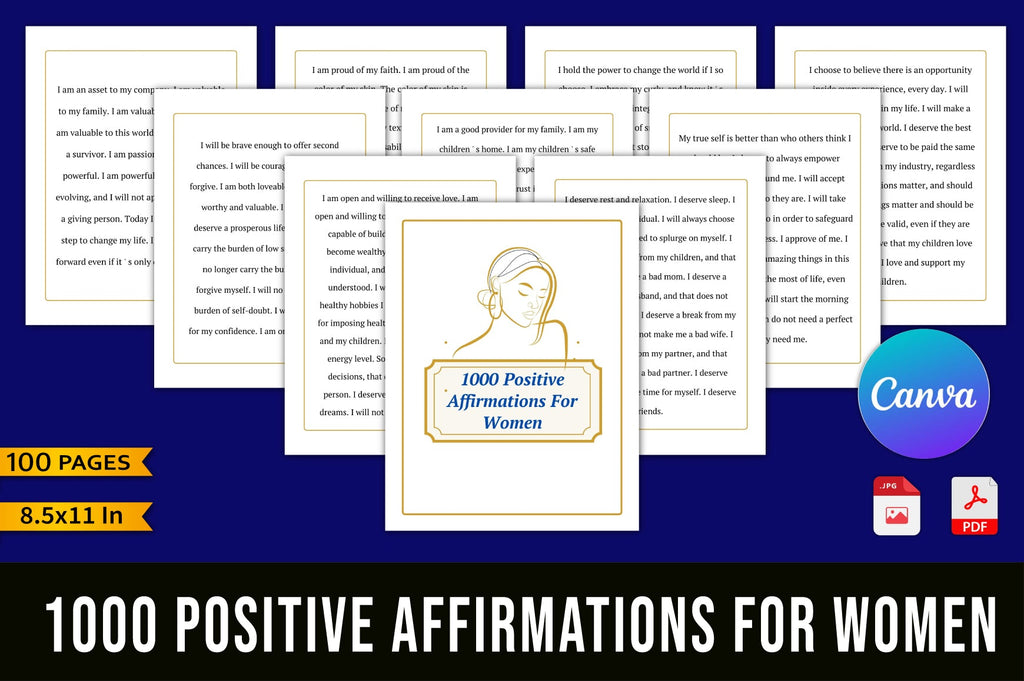 Positive Affirmations Planner for Women