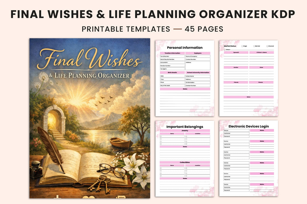 Final Wishes Life Planning Planner