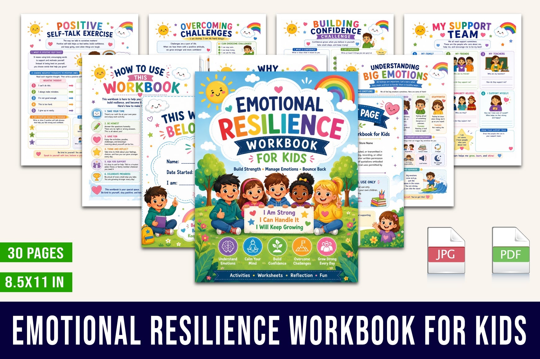 Emotional Resilience For Kids Workbook