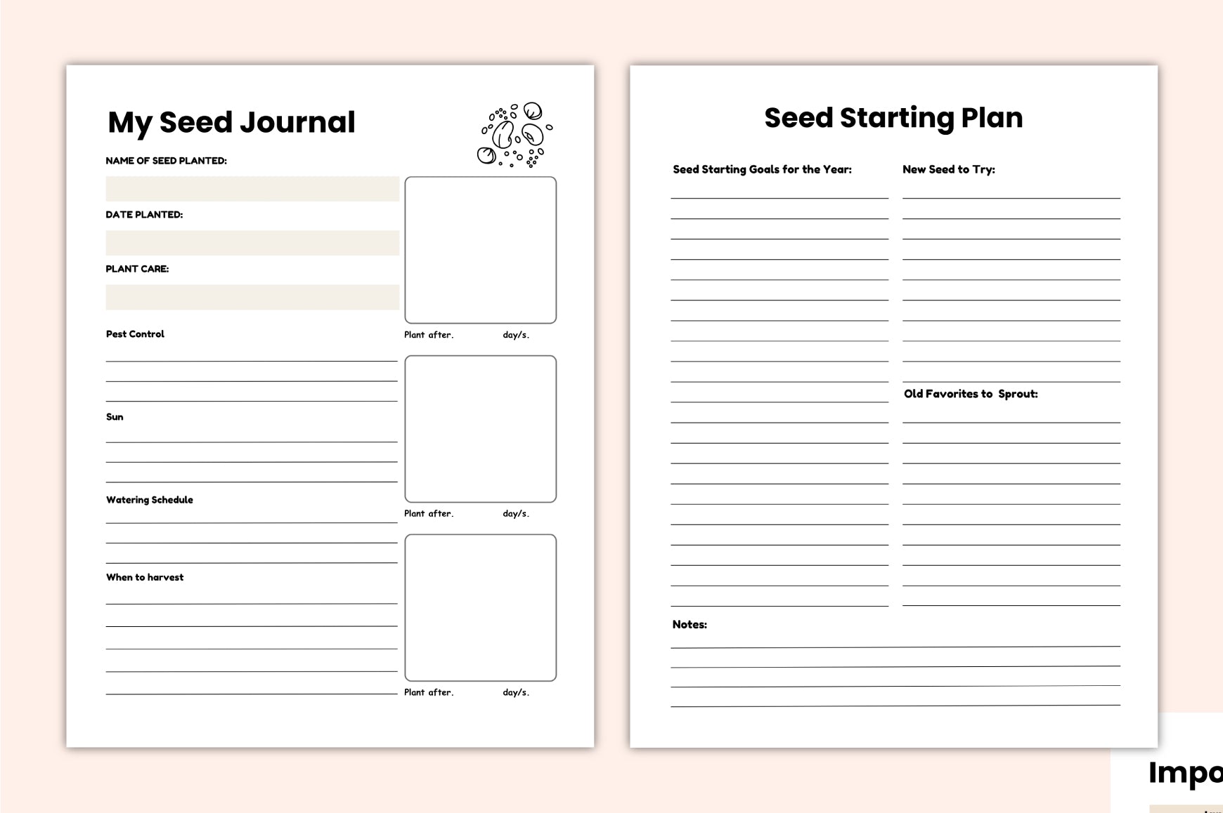 Seed Plant Growth Planner Guide