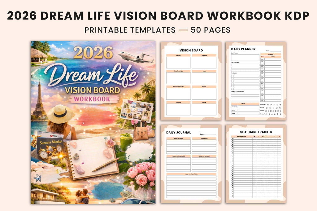 Dream Life Vision Board Workbook
