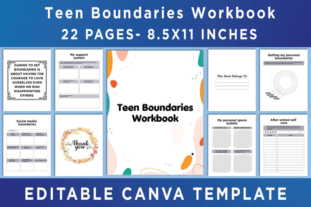 Teen Boundaries Workbook for Personal Growth