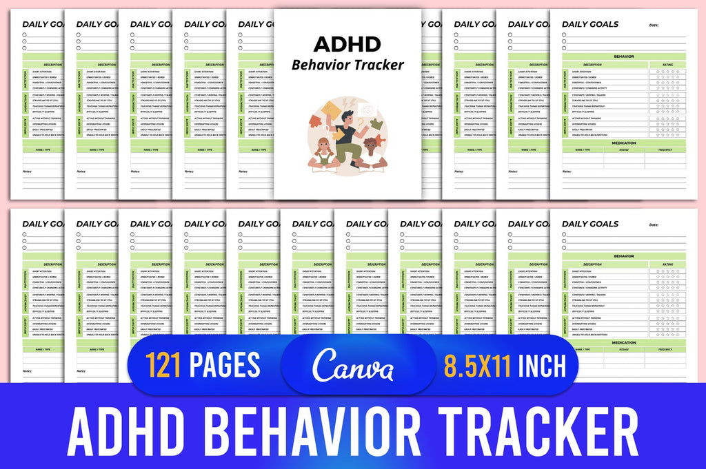 ADHD Behavior Planner printable planner cover