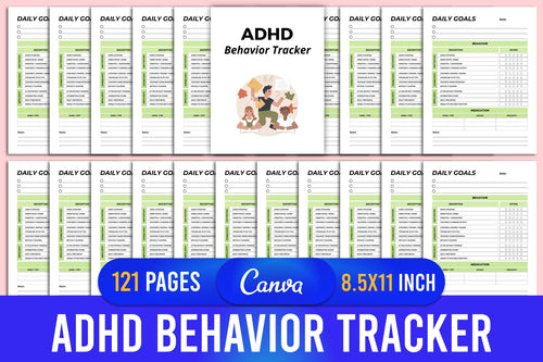 ADHD Behavior Planner printable planner cover