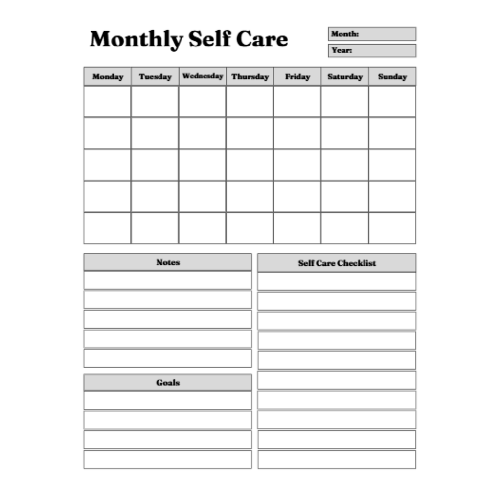 Mental Health and Self Care Planner Bundle