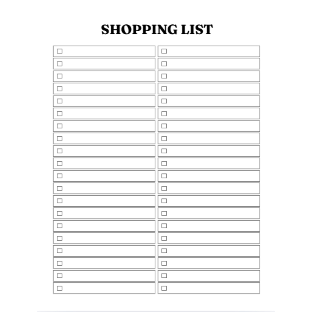 Shopping List Bundle