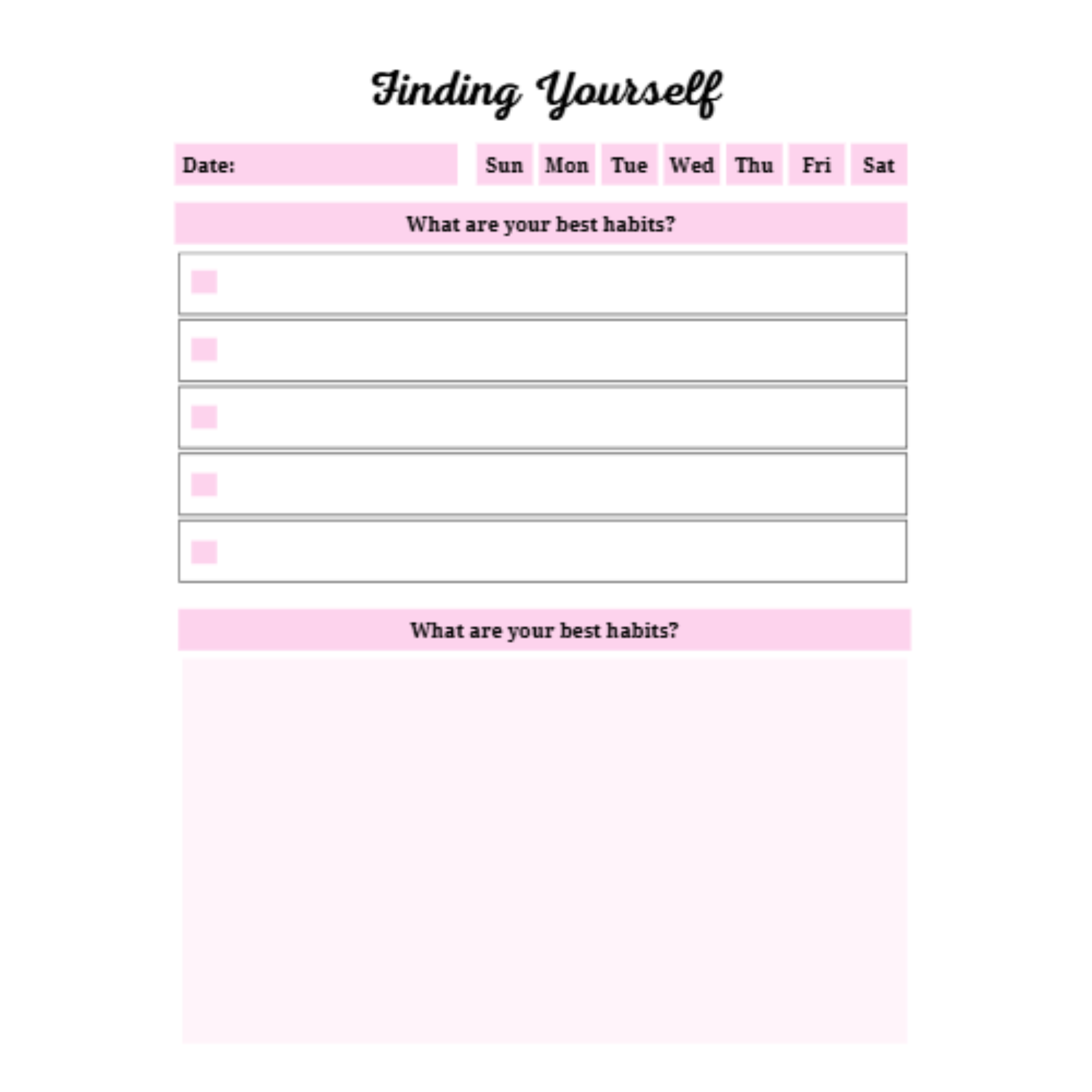 Self Discovery Journal Bundle
