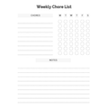 Weekly Chore List Bundle