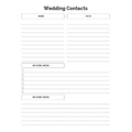 Wedding Contacts Bundle