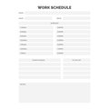 Work Schedule Bundle