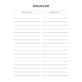 Grocery List Bundle