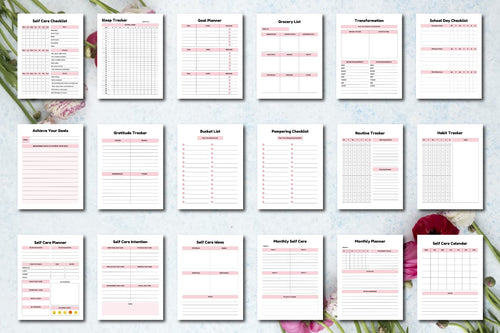 ADHD Self-Care Planner daily wellness and mood tracker printable