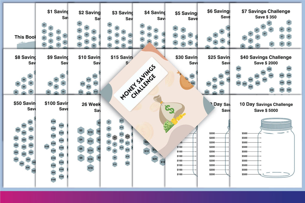 Money Savings Challenge Planner