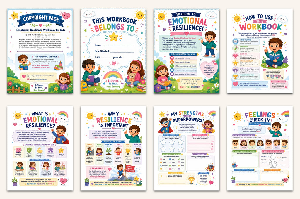 Emotional Resilience For Kids Workbook