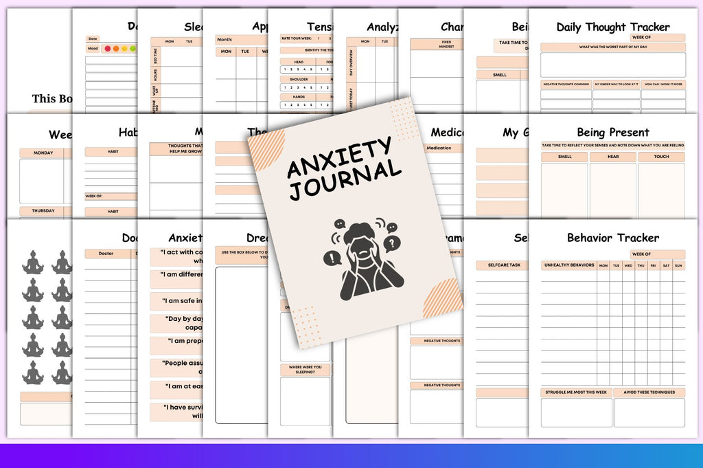 Anxiety Journal for Stress Relief