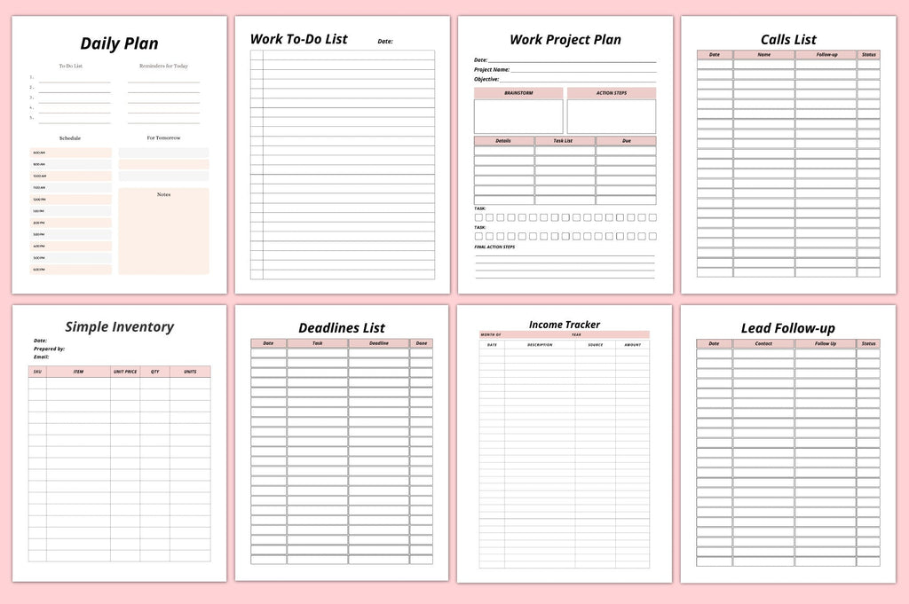 Craft Handmade Business Planner
