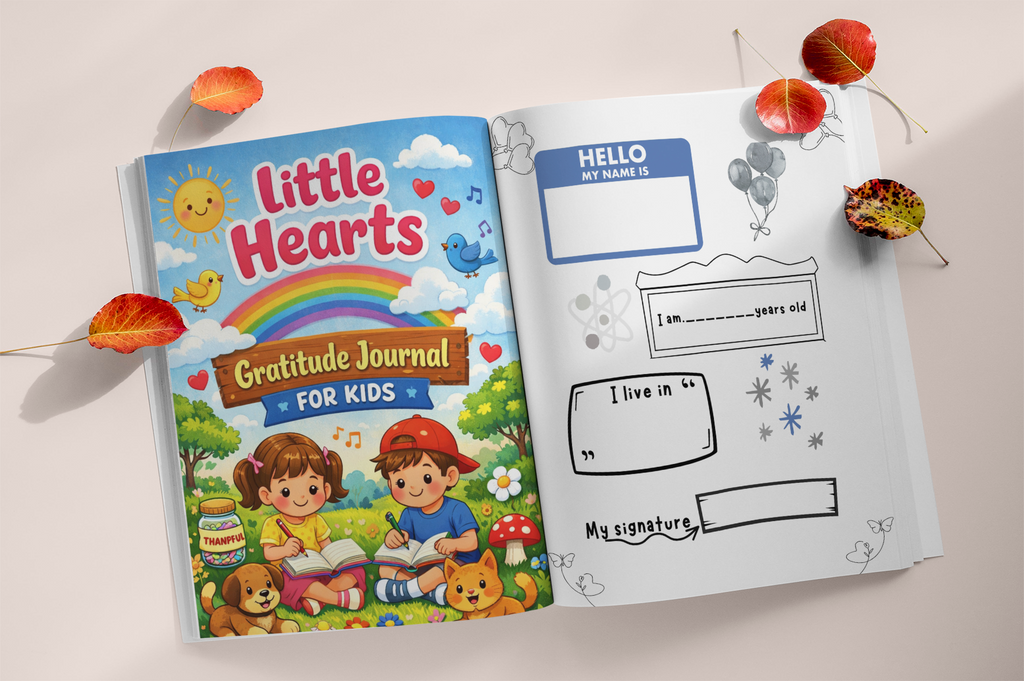 Little Hearts Gratitude Journal for Kids