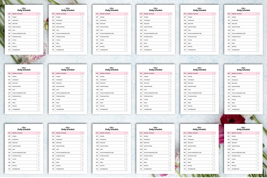 Chore Chart for Kids Planner