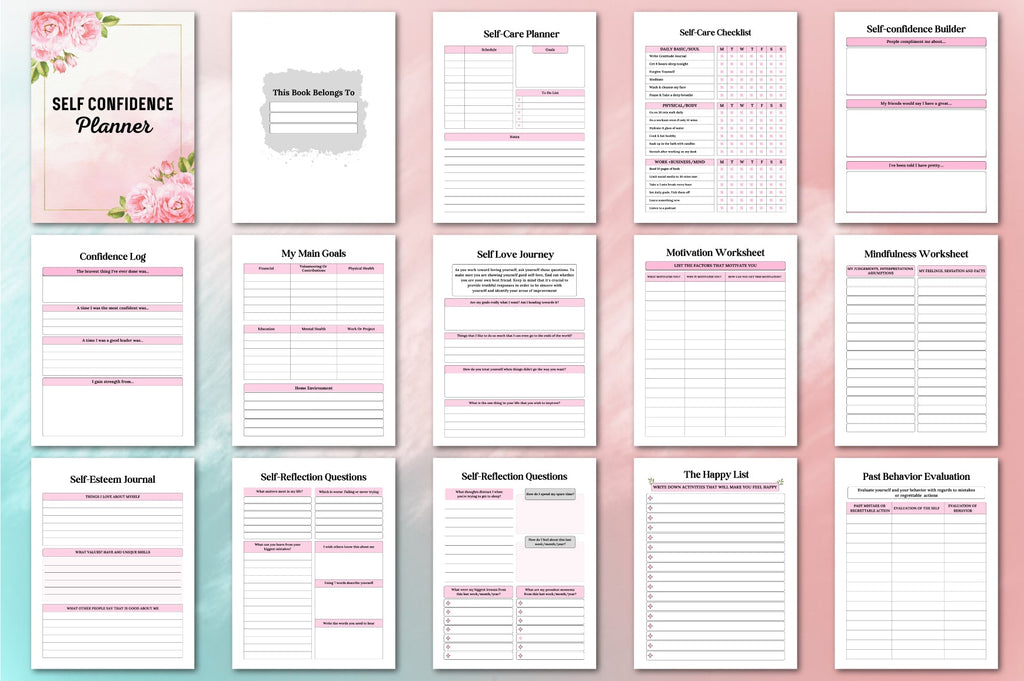 Self Confidence Planner