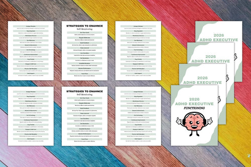 ADHD Executive Functioning Planner featuring planning and organization pages