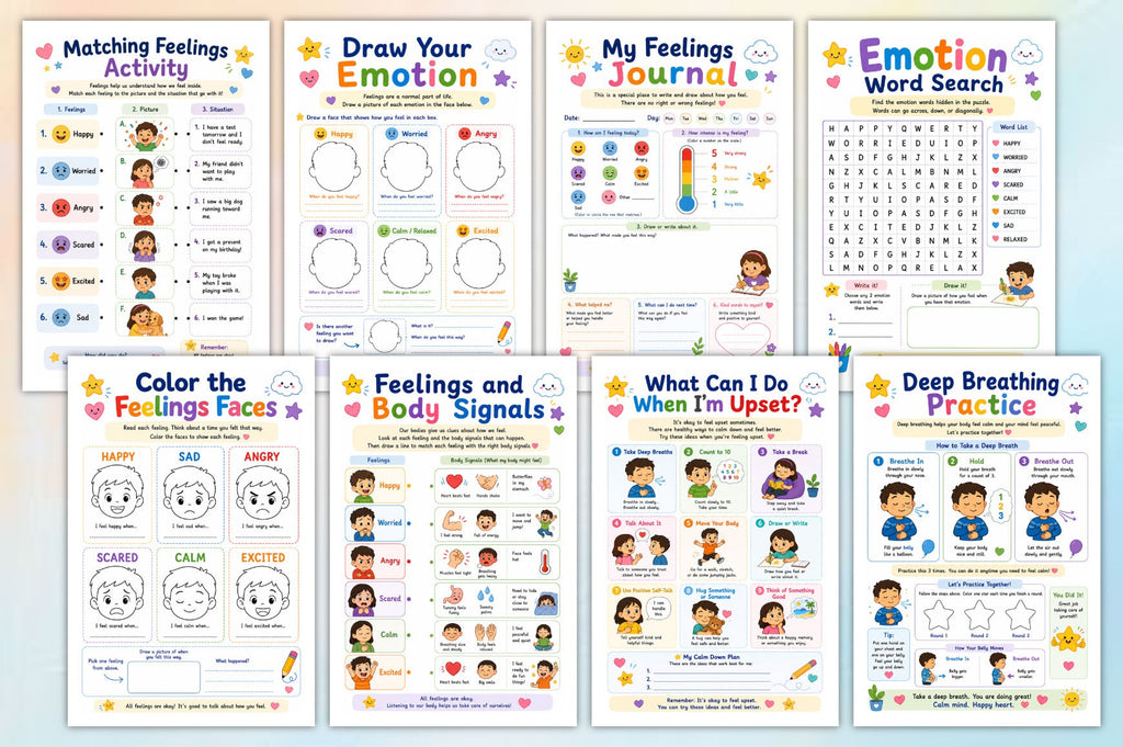 Emotional Growth For Kids Workbook