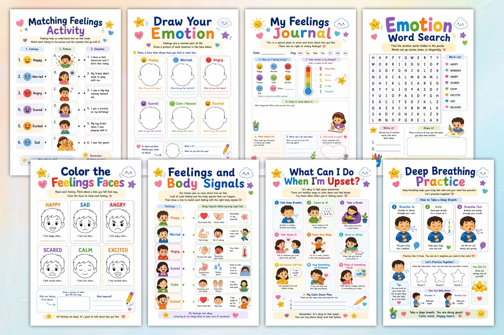 Emotional Growth For Kids Workbook
