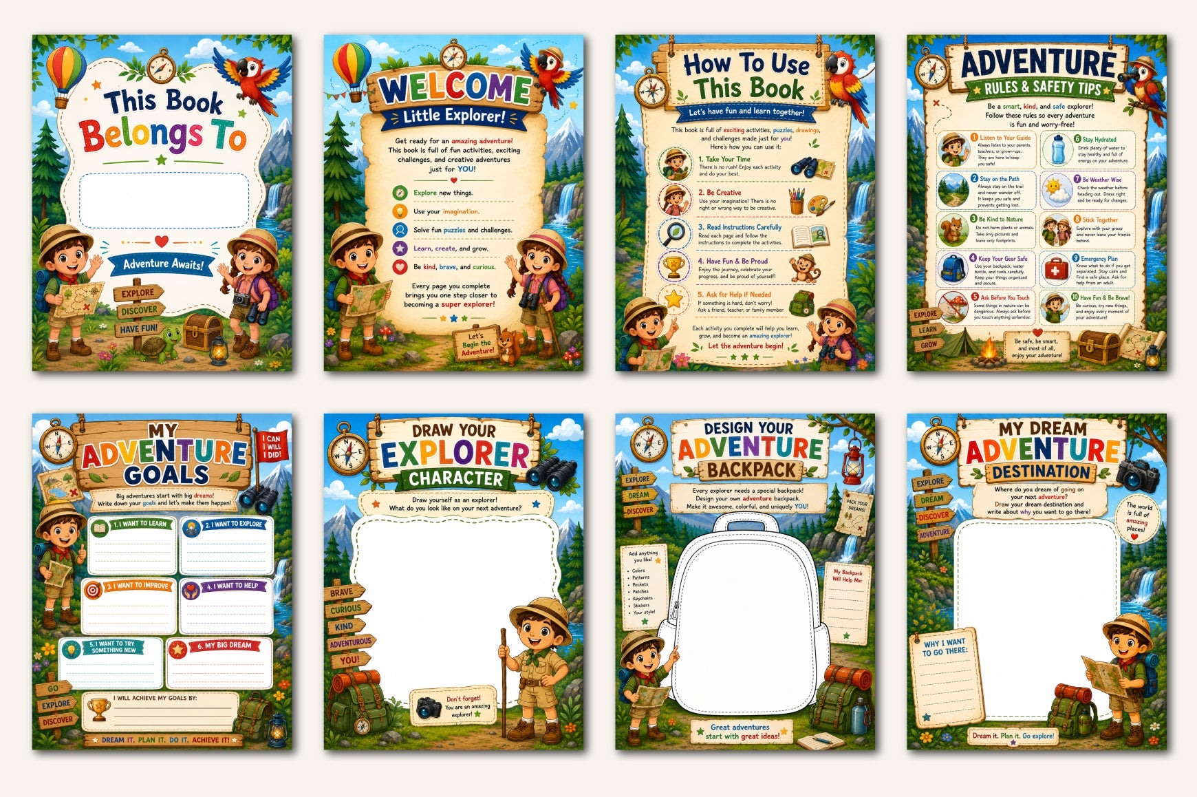 Kids Adventure Activity Book