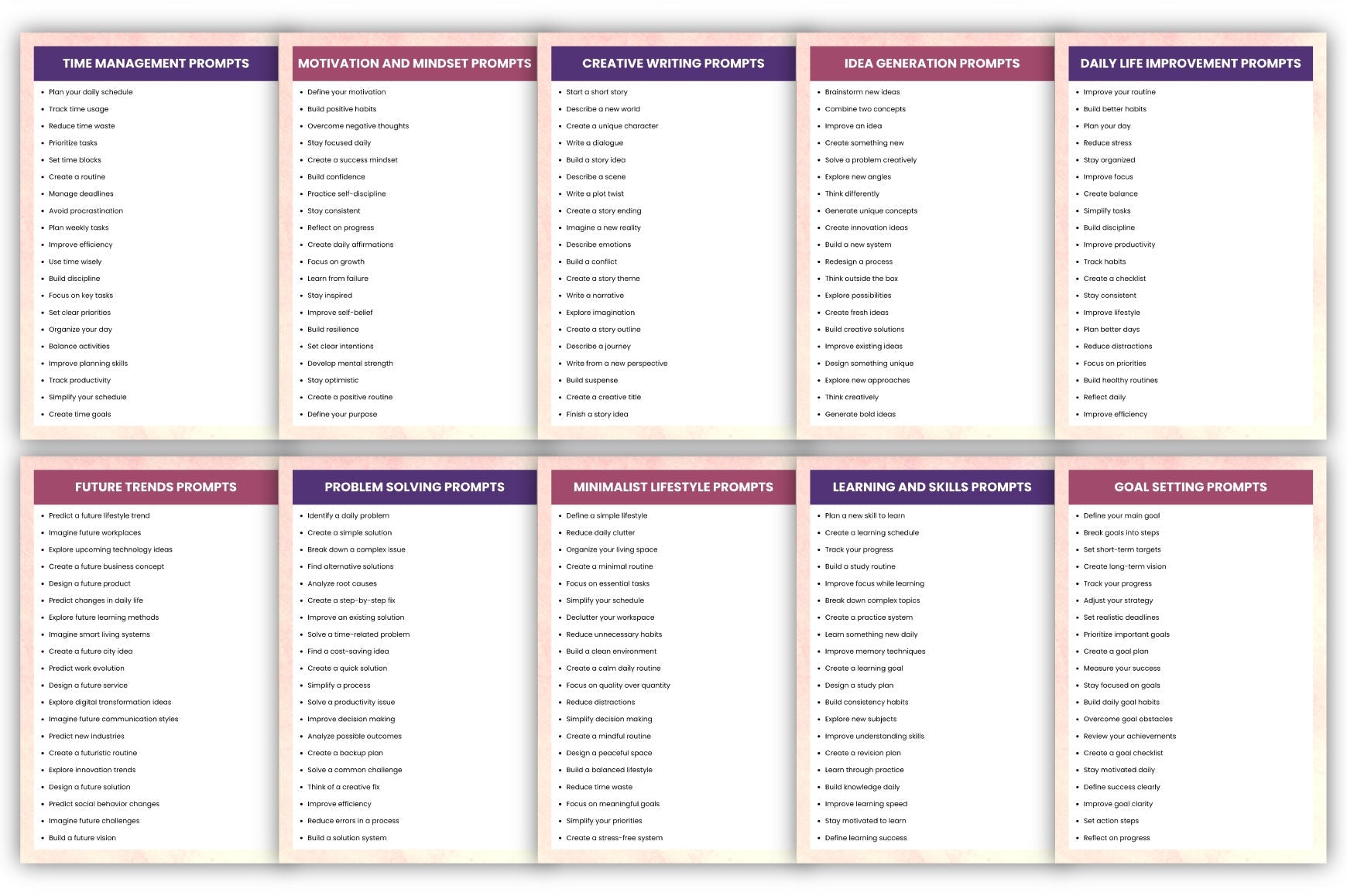 1000+ Modern Prompts