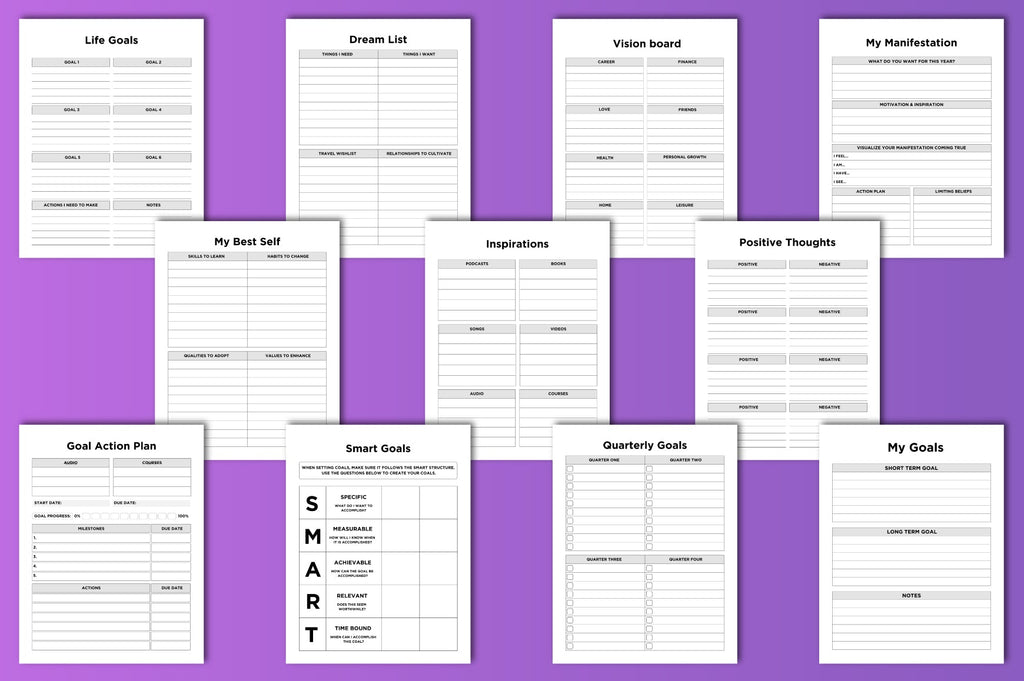Dream Life Self Care Planner
