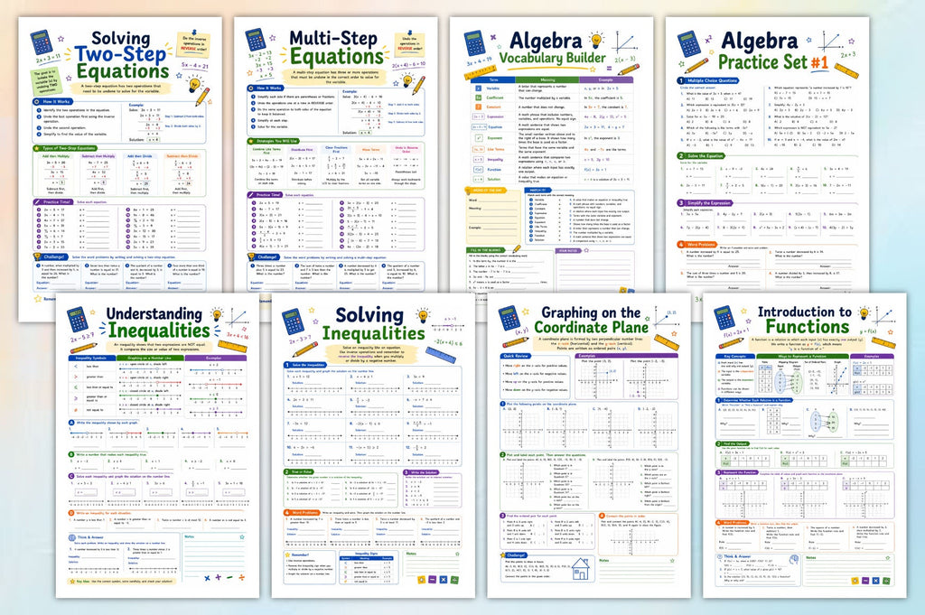 Build Strong Algebra Skills Workbook