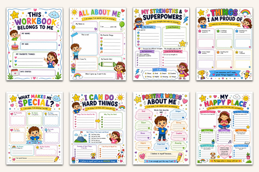 Self Esteem For Kids Workbook